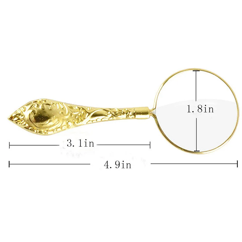 
crafts hobbies 5X carved magnifier for reading inspection 