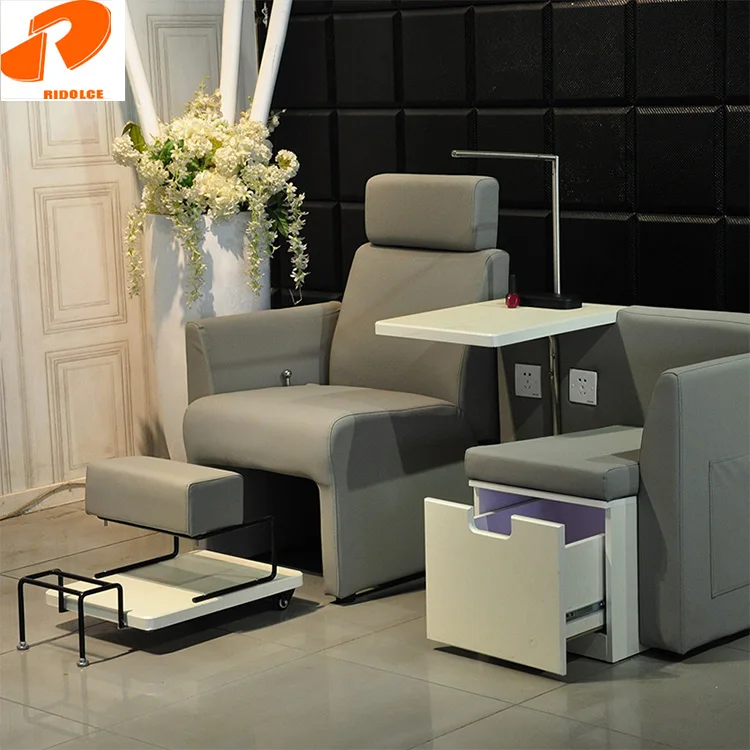 Portable White Pedicure Spa Chair Luxury For Sale