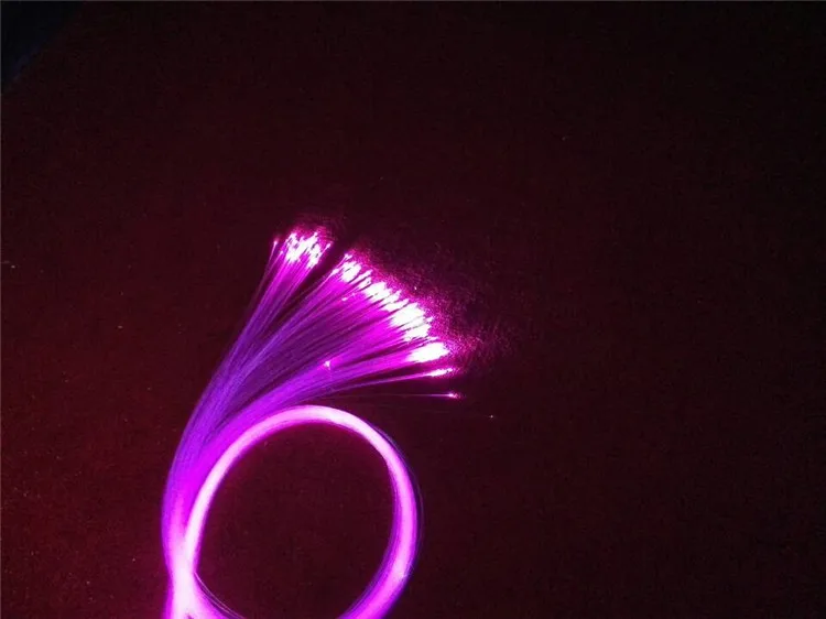 0.25-3.0mm side and end glow fiber optic cable, the material of fiber optic light with high quality