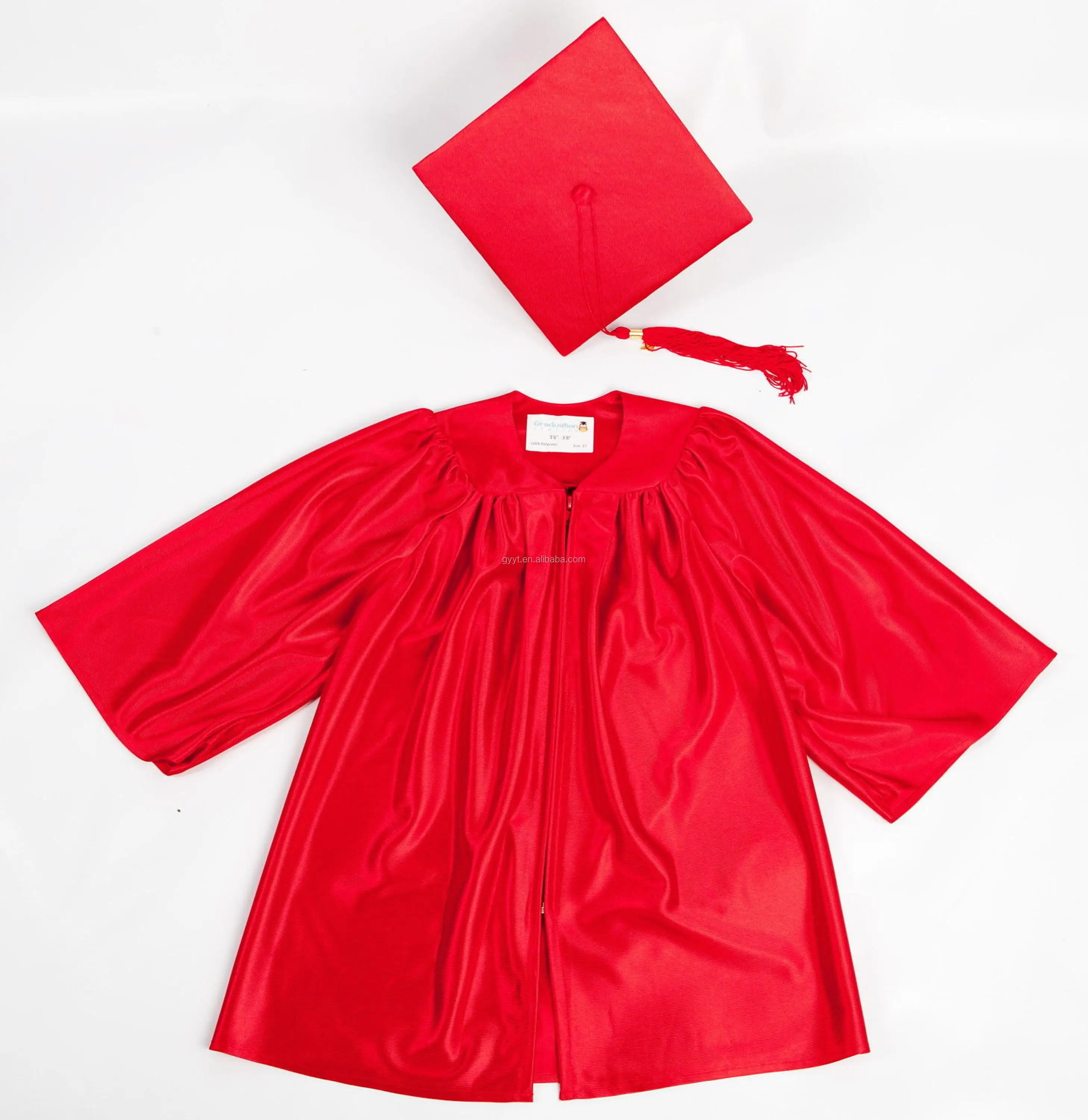Children Kids Boys Girls Graduation Gown Cloak Cap Hat Fancy Dress Costume