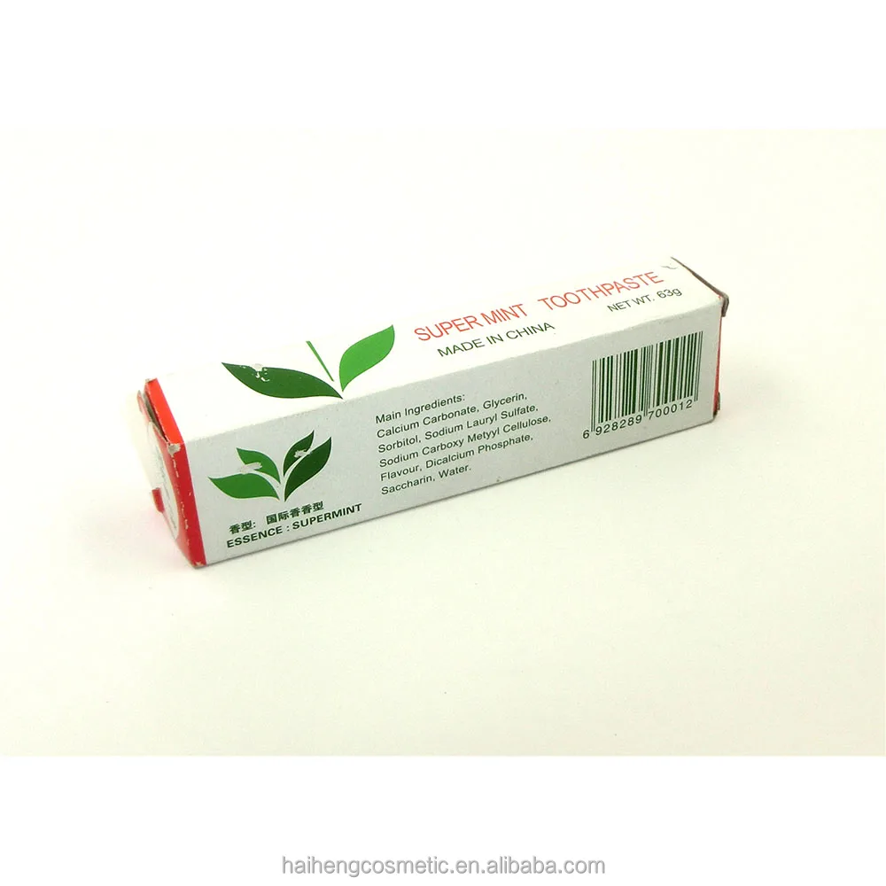63g Made in China Bright Oral Care White Supermint