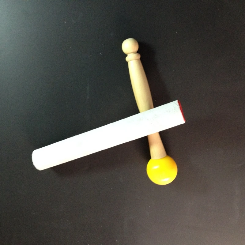 Mallet with rubber ball for Playing crystal (handle) singing bowl