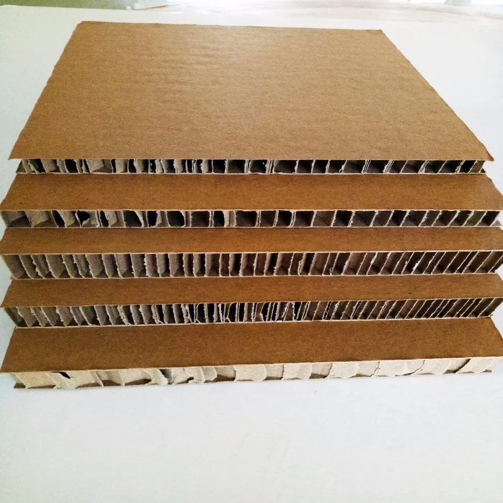 Brown/white waterproof paper pallet honeycomb board