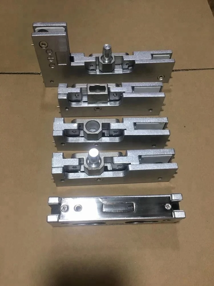 wholesale aluminium zinc glass door lock patch fitting  for frameless glass door floor spring machine china glass hardware