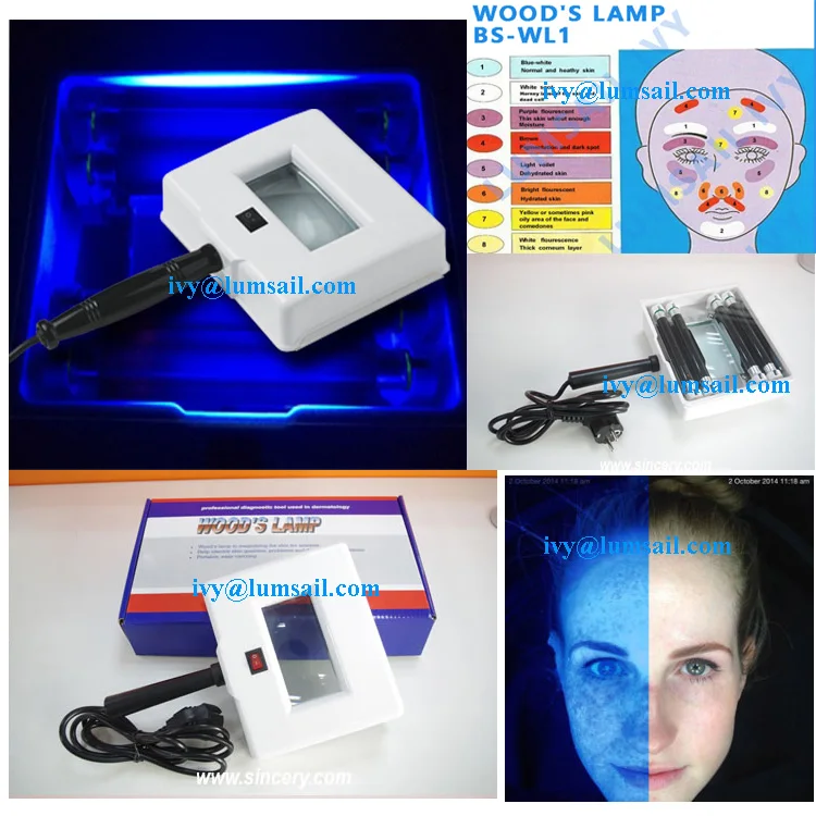 Beauty facial spa wood lamp skin care UV magnifying analyzer