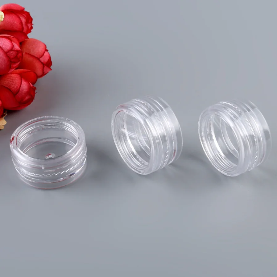 
3g 5g 10g 15g 20g Plastic PS Facial Cream Container Mini Sample Jar Cosmetic Eye Cream Jar 