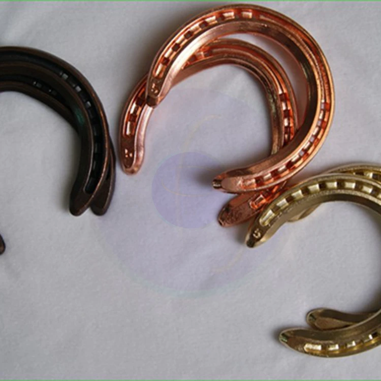 Chinese factory direct selling farrier products of wholesale the copper color horseshoe