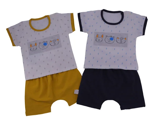 Оптовая продажа, одежда для маленьких мальчиков, летний комплект детской одежды, комплект детской одежды, хлопковая футболка с коротким рукавом + штаны