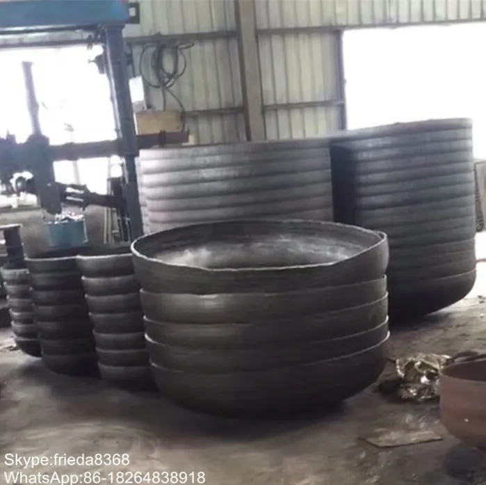 good quality large steel hemisphere tank pipe dome end cap for boiler
