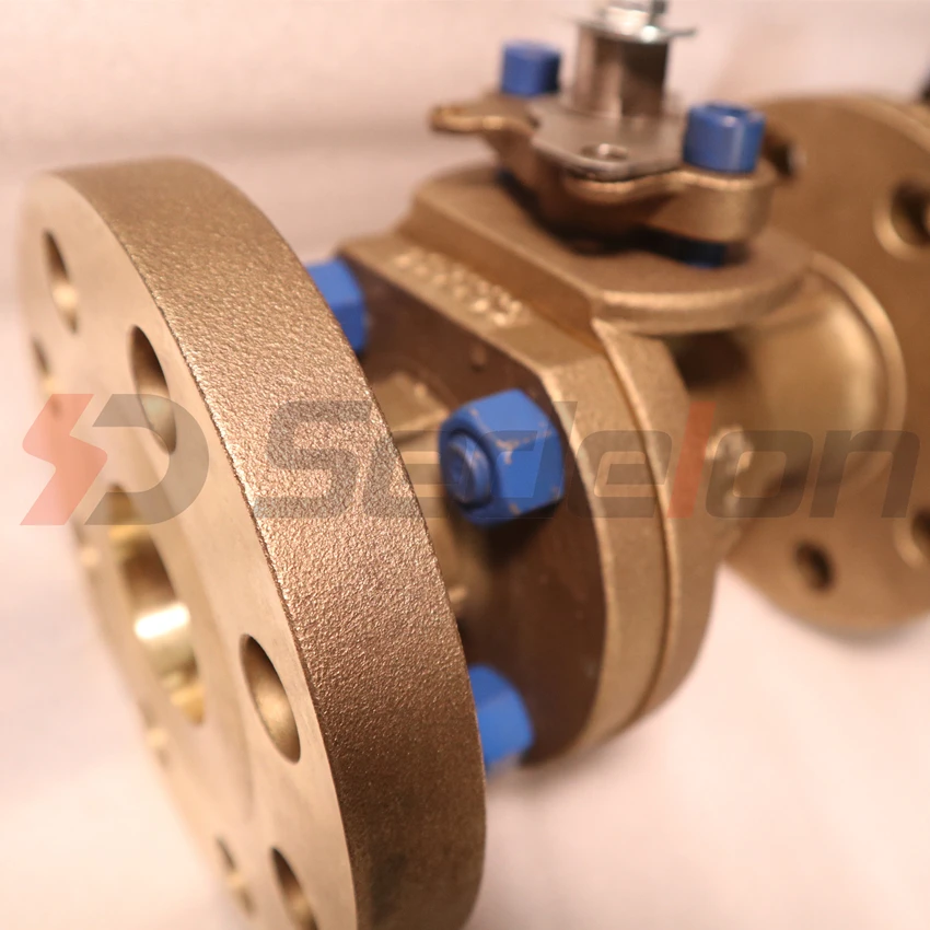 
API 6D Bronze Copper Flanged Ball Valve 2inch Class 300LB C95800 