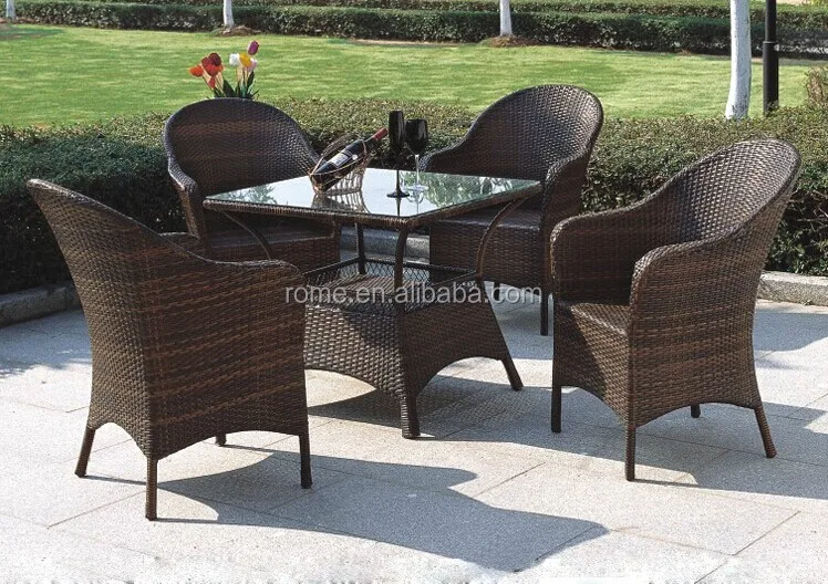 
Square or Round wicker dining chair/rattan table 