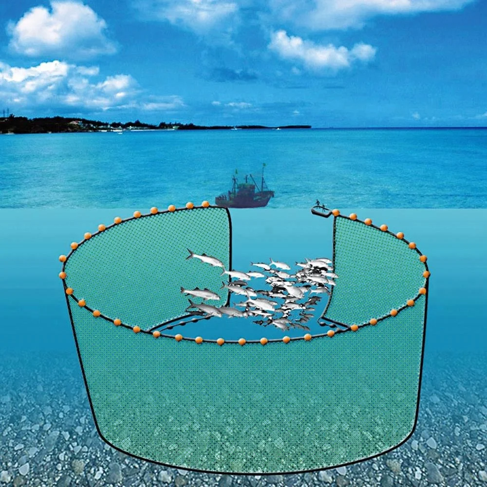 HDPE purse sein net with float and sinker
