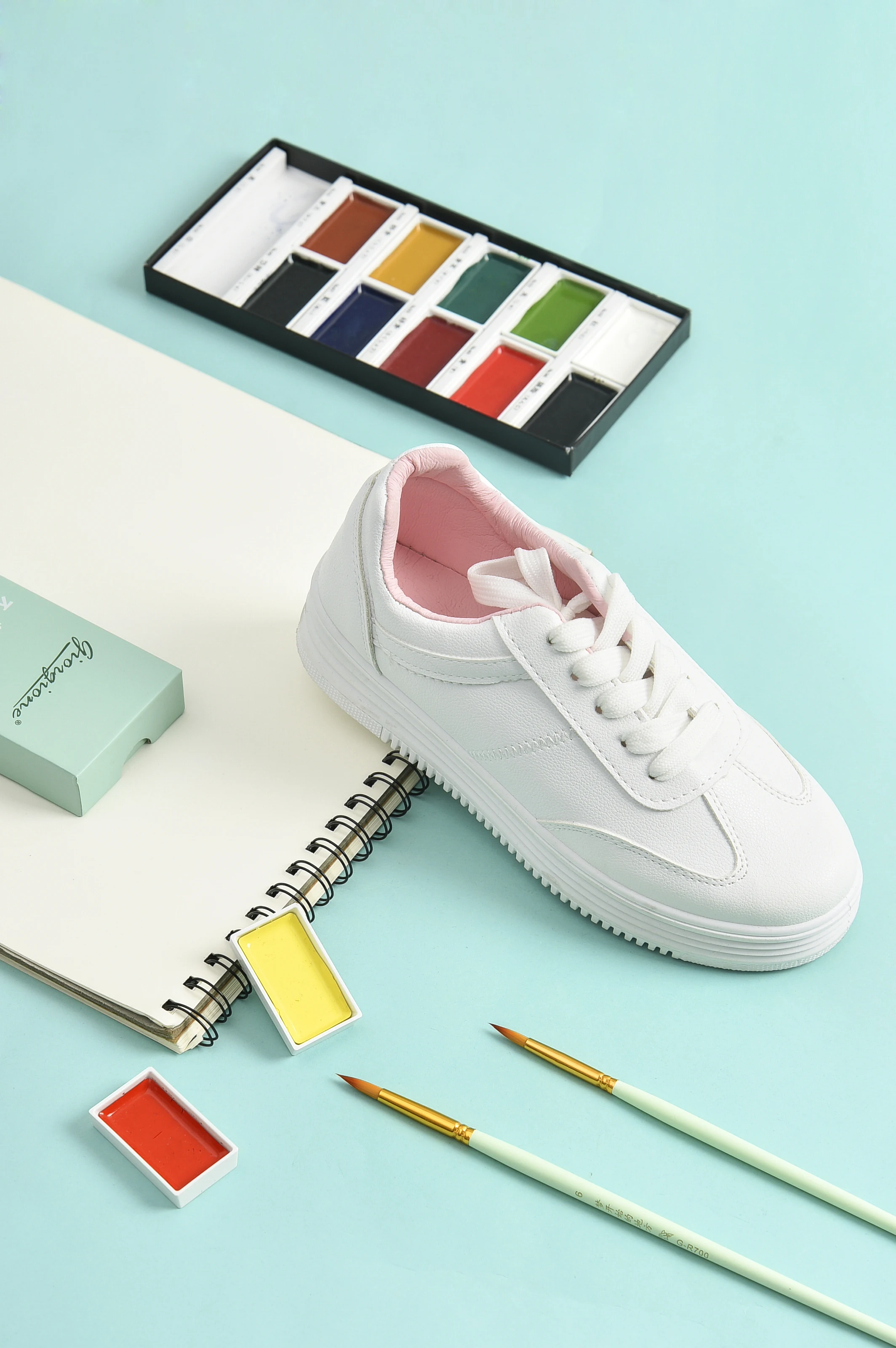 Giorgione 7 Pieces  Round Peak Nylon Wool Color Pens - Dream Chase Series (mint green)