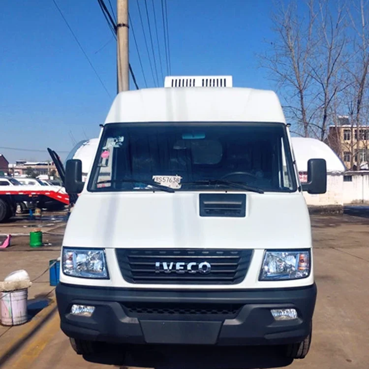 2 Tons freezer truck Thermo King reefer unit I-VECO refrigerated truck
