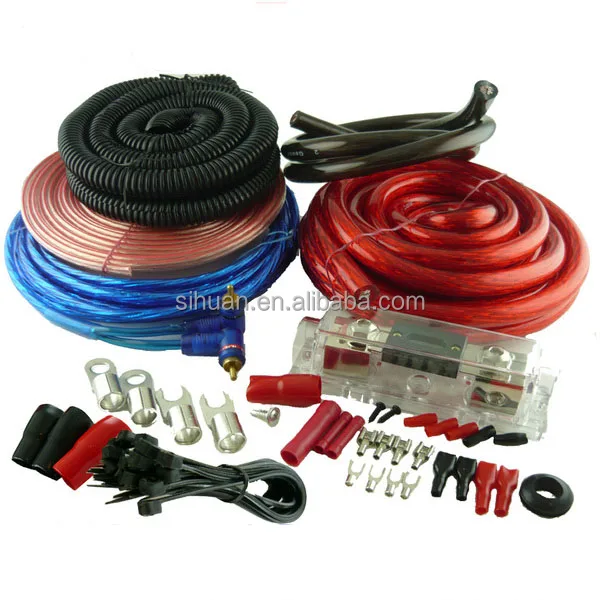 Высококачественный популярный профессиональный автомобильный комплект аудиокабеля усилителя