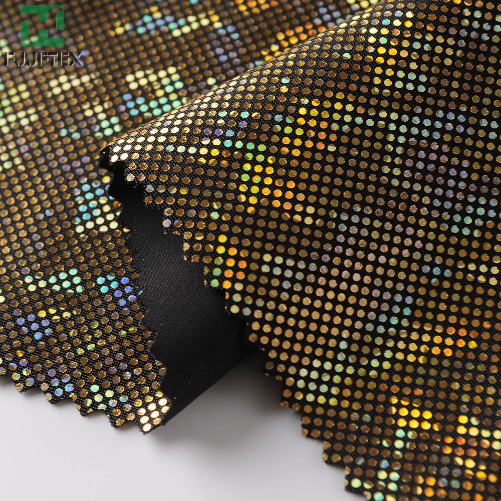 Chinese textile foil printing 80 polyester 20 spandex fabric for woman dress