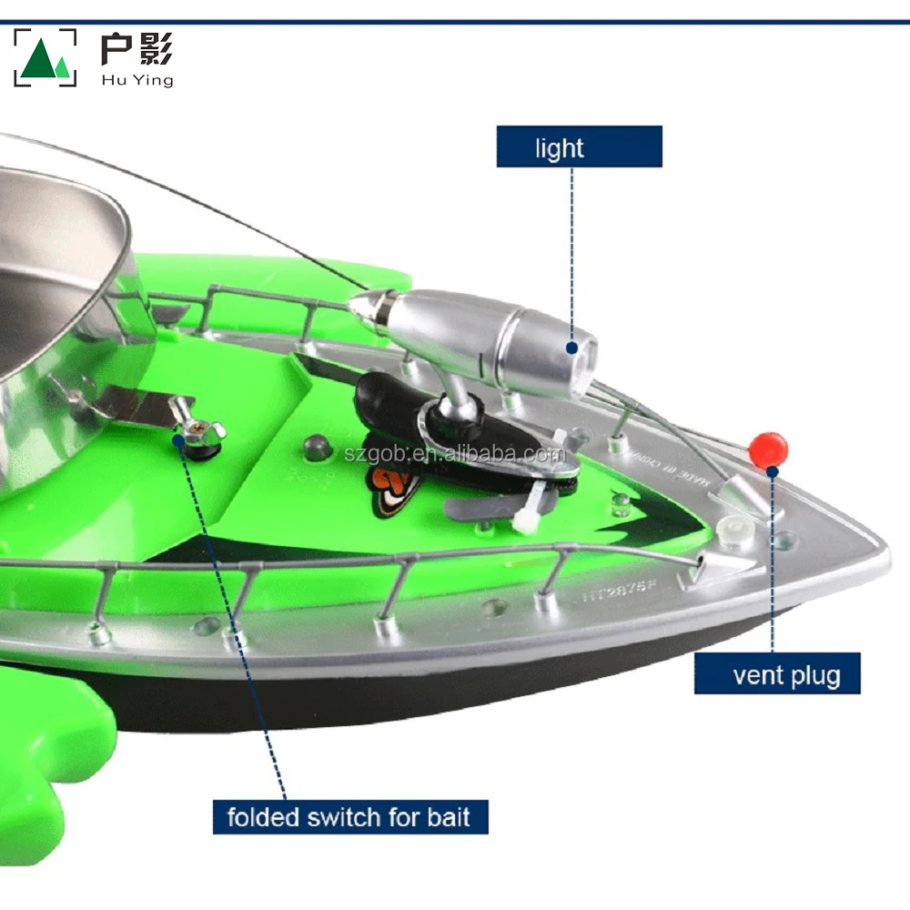 
Factory Supply Fish Finder 2kg Bait Loading 2pcs Tanks with Night LED 100M Remote Control Sea Fishing Bait Boat with Casting 