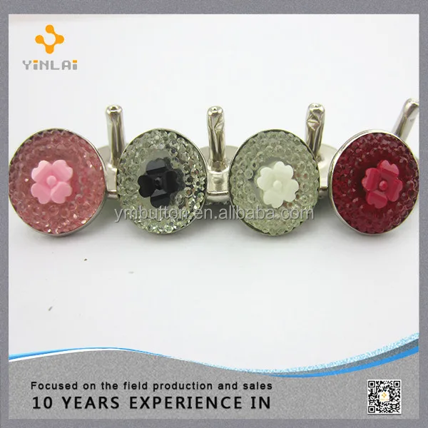 DIY flower rivet crystal leather craft punk stuffs