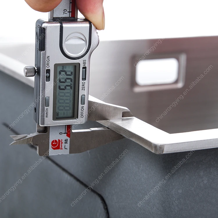 kitchen sink water tank, single bowl hand made stainless steel kitchen sink