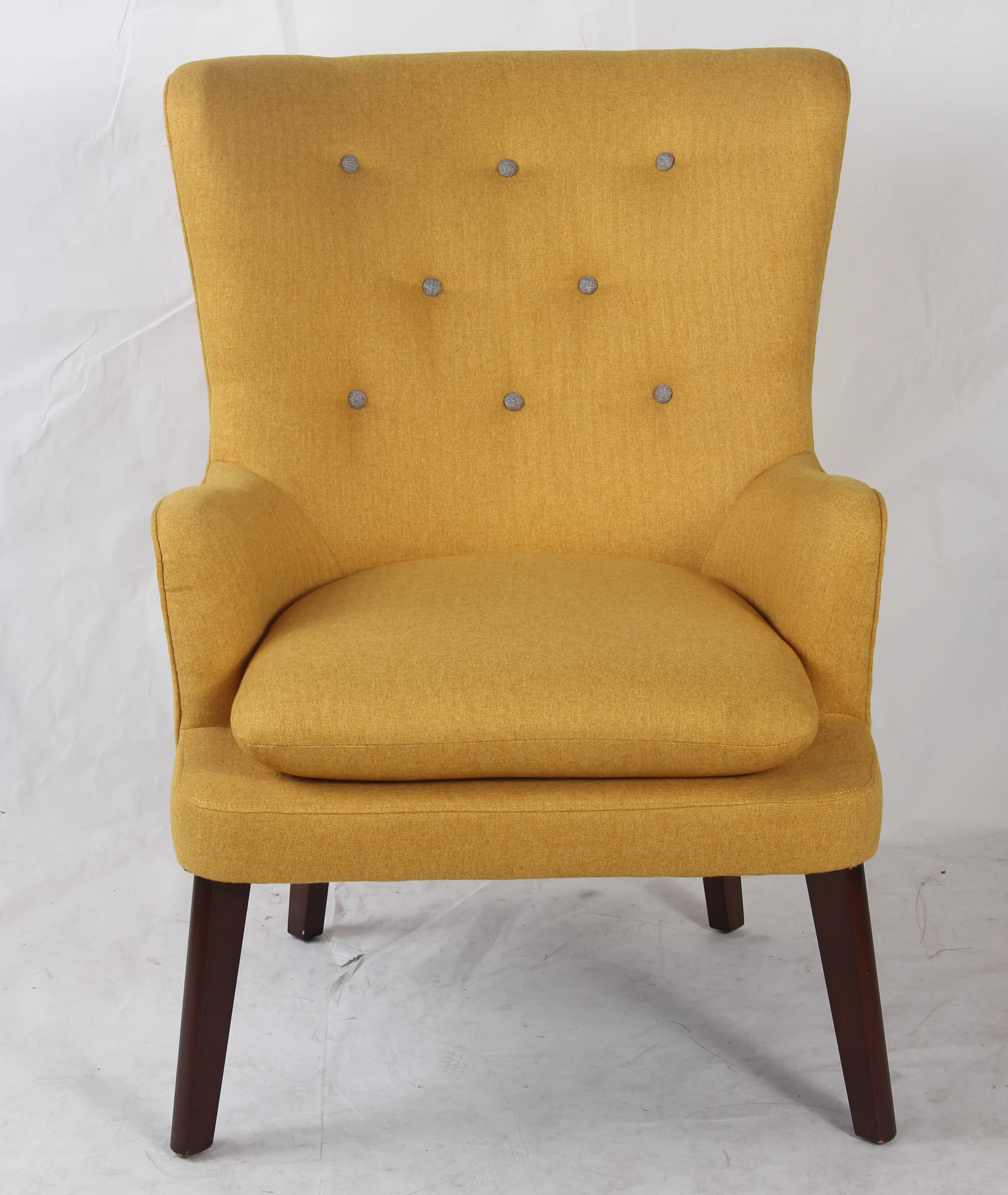  Тканевый стул Wingback домашняя мебель одинарный диван для гостиной с подставкой ног оптовая