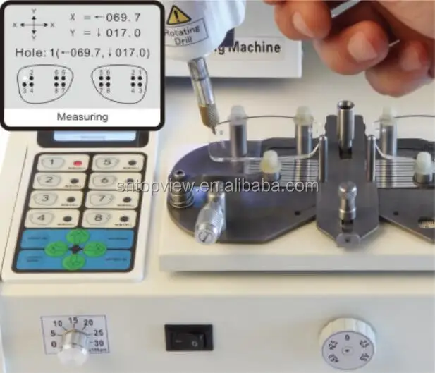 NH-3GS Optician Automatic Digital Drilling Machine rimless drilling machine for glasses shop