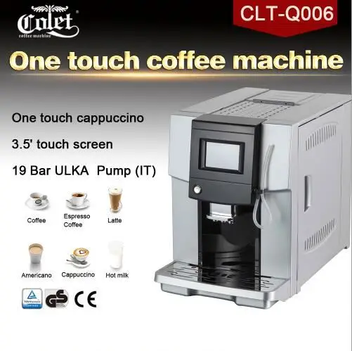 Ningbo factory 4 languages auto espresso coffee machine