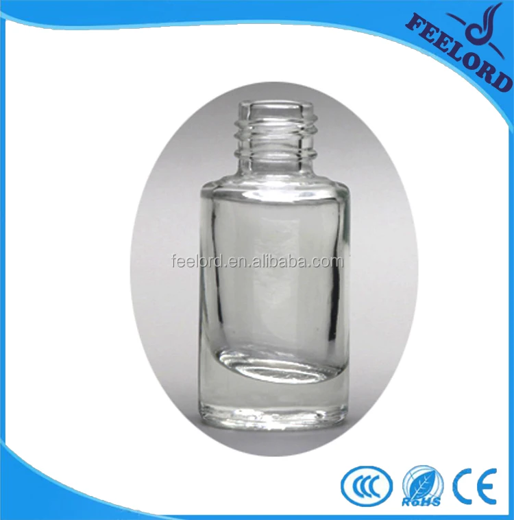 10.5ml nail gel polish bottle FD0407 clear silk-screen printing private logo nail polish bottle cosmetic packaging glass bottle