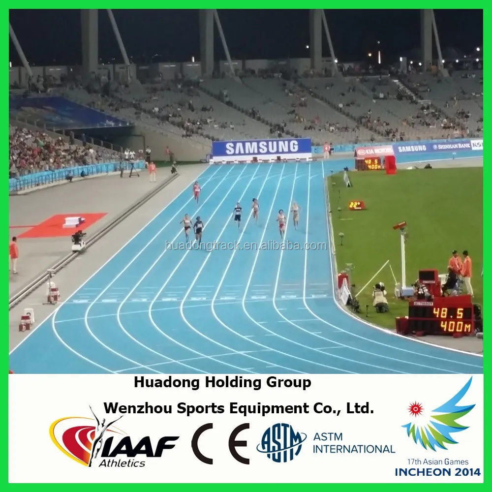 
Supplier Sports Flooring EPDM Rubber Floor Mats/ Rubber Running Track 