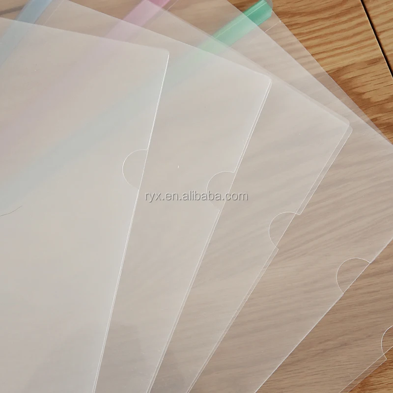 Рекламная Прозрачная Обложка для отчета раздвижная папка формата A4 из полипропилена