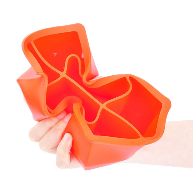 
Food grade 6 square cavities silicone ice cube tray 