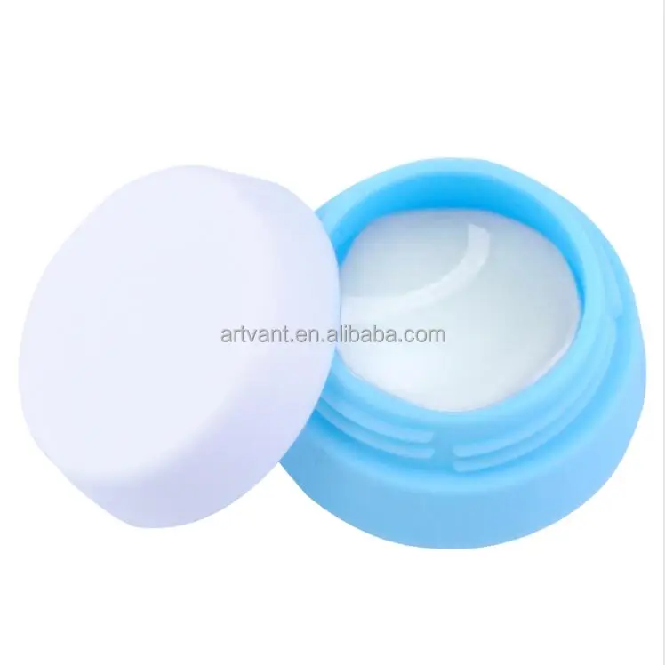 Wholesale Refillable Cream Bottles Silicone Container Empty Cosmetic Jar Pot Travel Cosmetic Container for Face Cream/Lotion