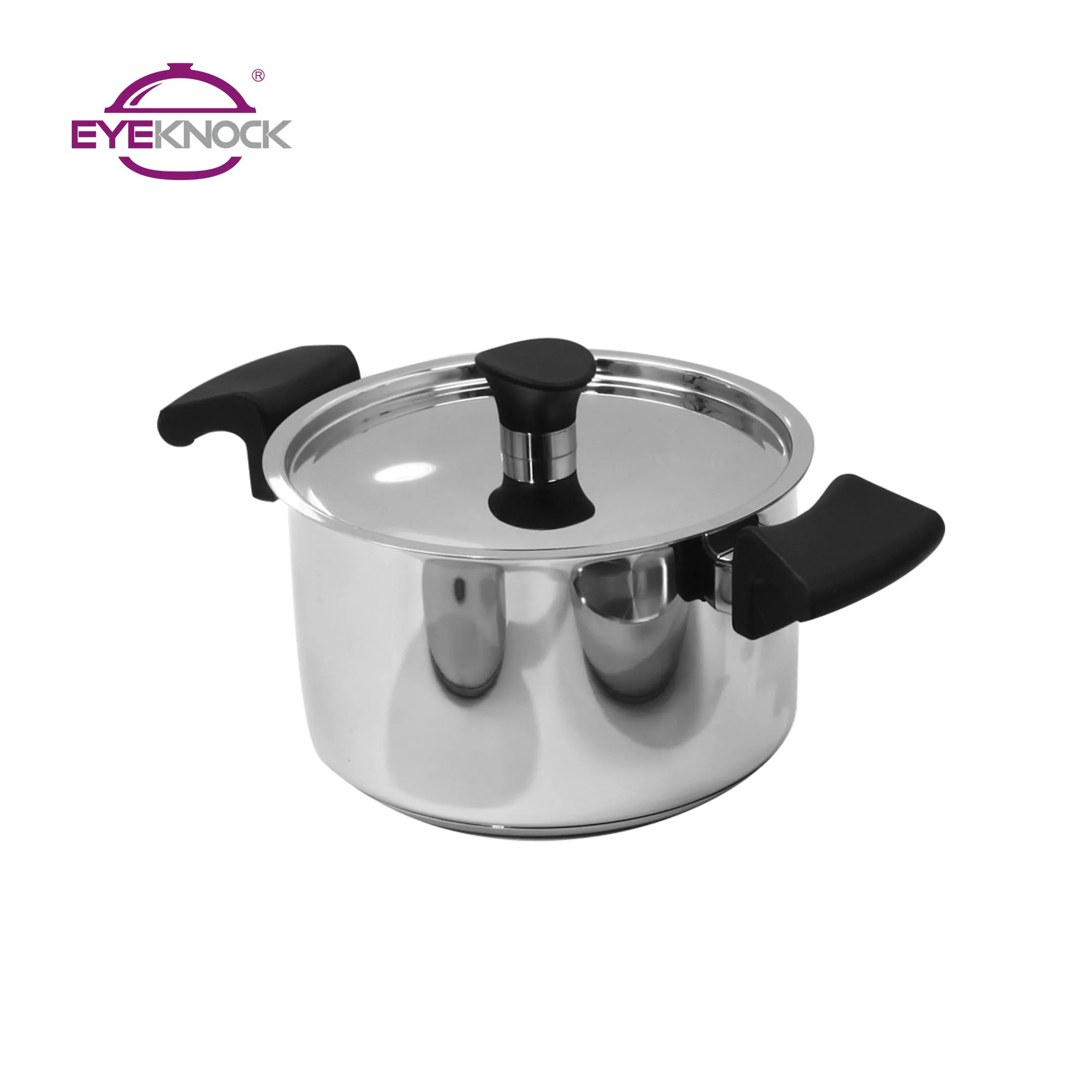 2019 рекламная мягкая на ощупь бакелитовая ручка 201 нержавеющая сталь amc кухонная посуда сковороды для всех топов плиты включая индукцию