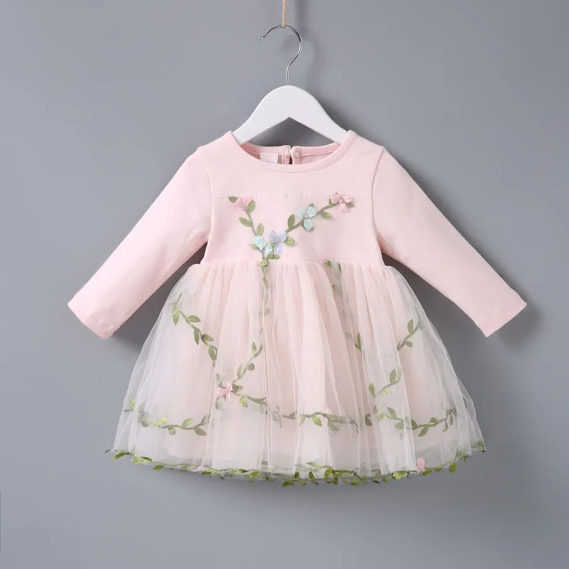 children clothes summer girl dress tulle skirt clothes baby wholesale cotton clothing wear boutique bow-knot pink