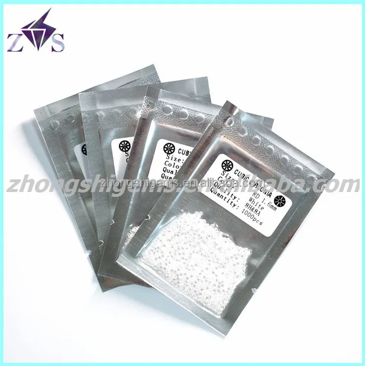 hot sale wuzhou machine cut white round cz stone