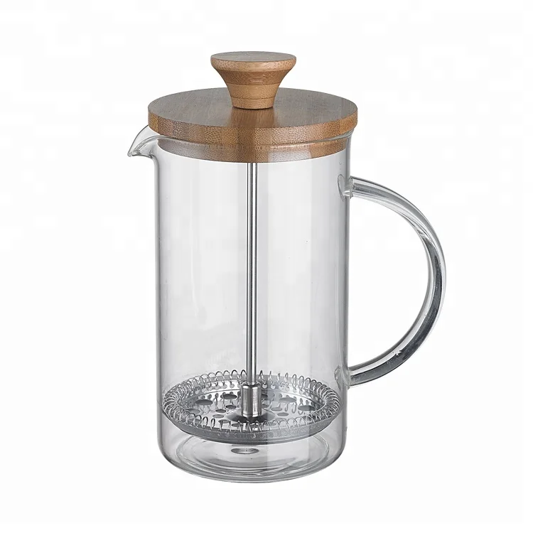 Новый изготовленный на заказ 350 мл небольшой cafetiere для путешествий кемпинга деревянный бамбуковый кофейный французский пресс