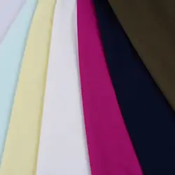 Однотонная окрашенная ткань для рубашек, 65 полиэстер, 35 вискоза