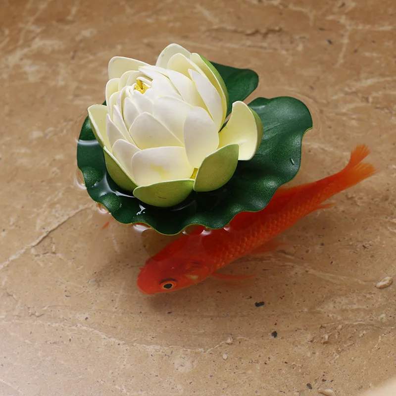 Floating Flower-Herxuhouse Floating Pond Decor Water Flower Foam Artificial Lotus for Home & Party Decoration & Holiday Celebret