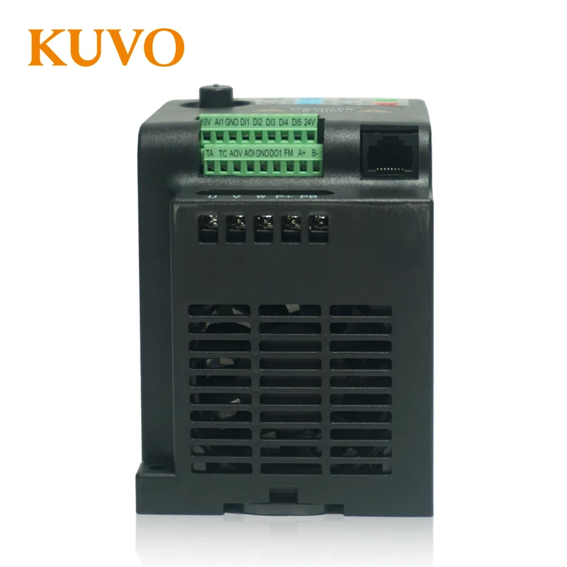 380V Three Phase Input 380V 2.2kw 3HP Mini VFD Variable Frequency Drive Inverter for Motor Speed Control