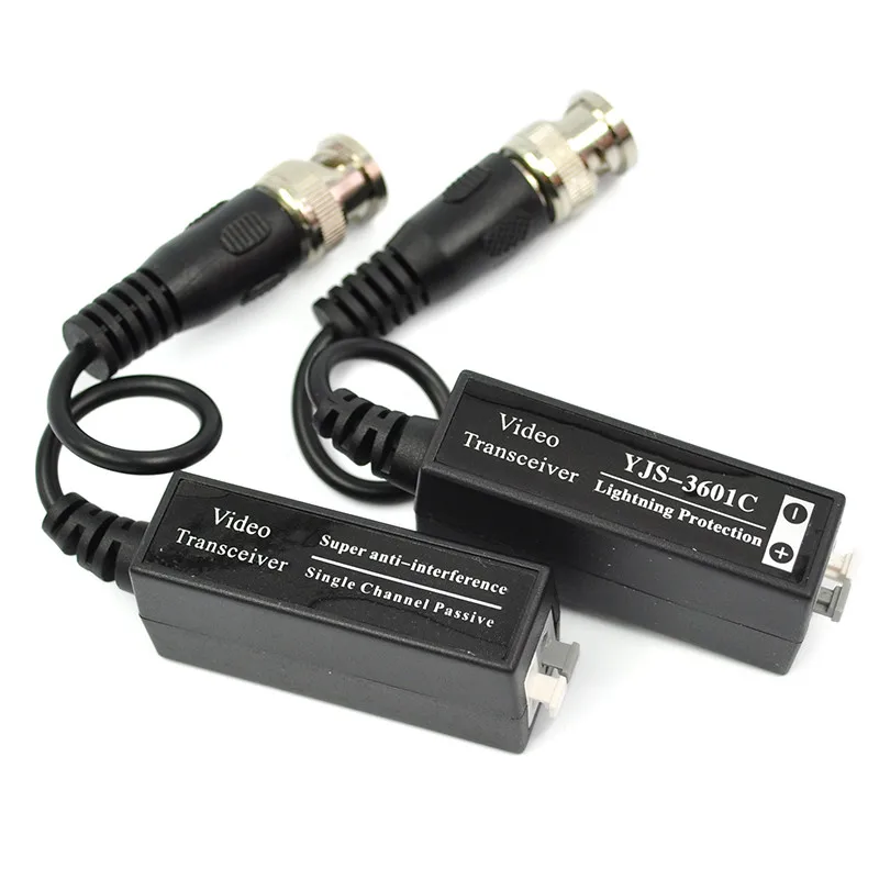 YJS-3601C Coax bnc 750 ohm to 120 ohm rj45 IP converter CCTV Active HD passive video balun cctv accessories
