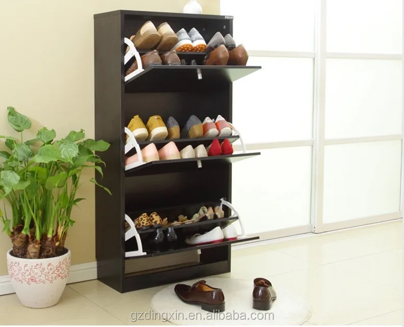 Three to Five layers shoes cabinet shoe rack designs wood amazing cabinet rack (DX-8607)