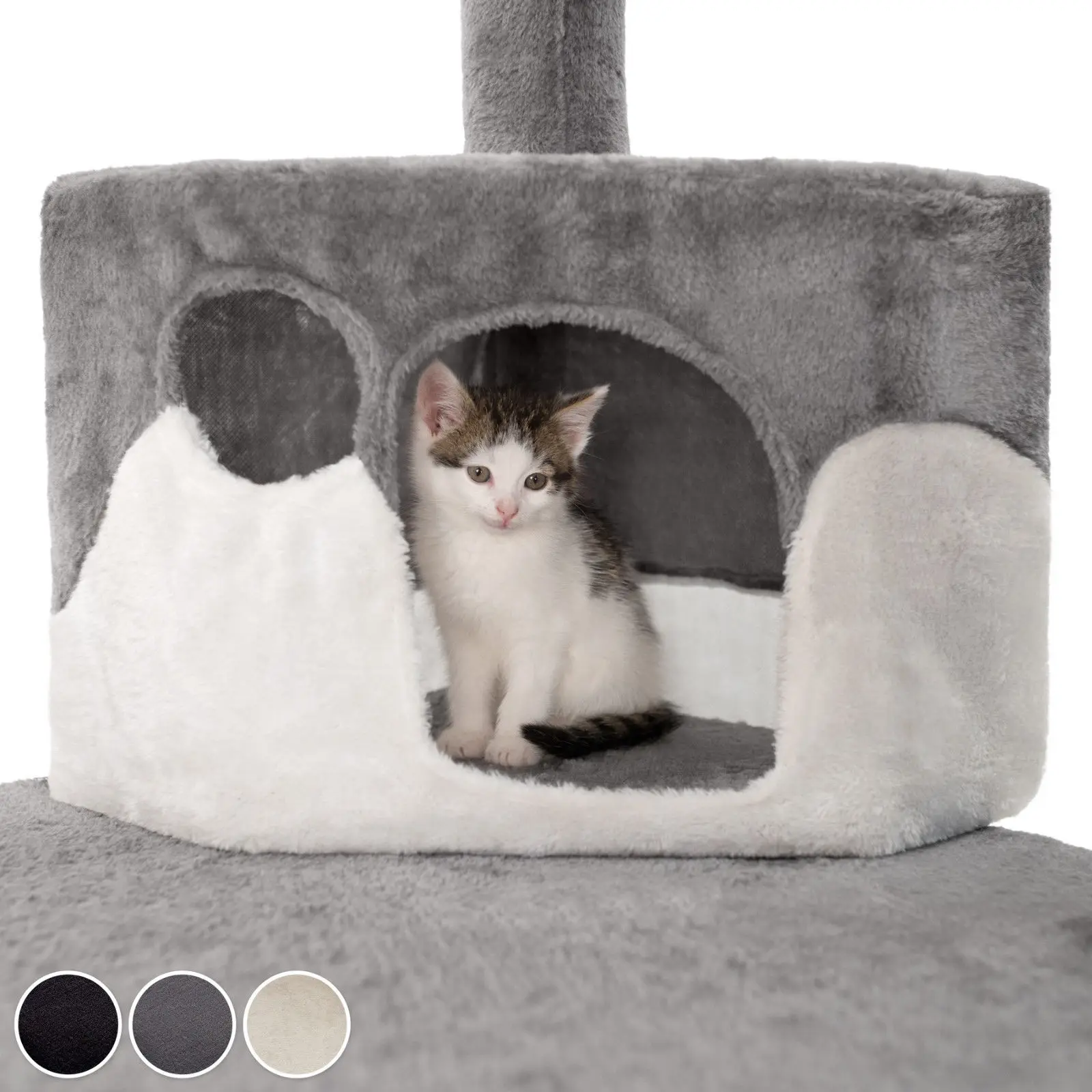 Cat Condo Tower Luxury Cat Tree House with Scratching Post