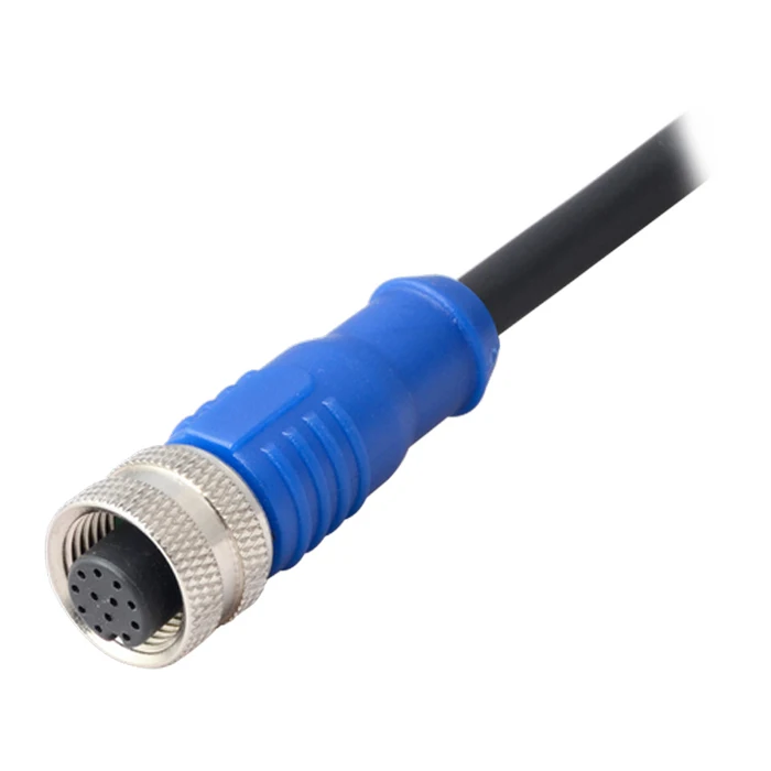M12 sensor cable connector with wire connector cable 4pin 5pin