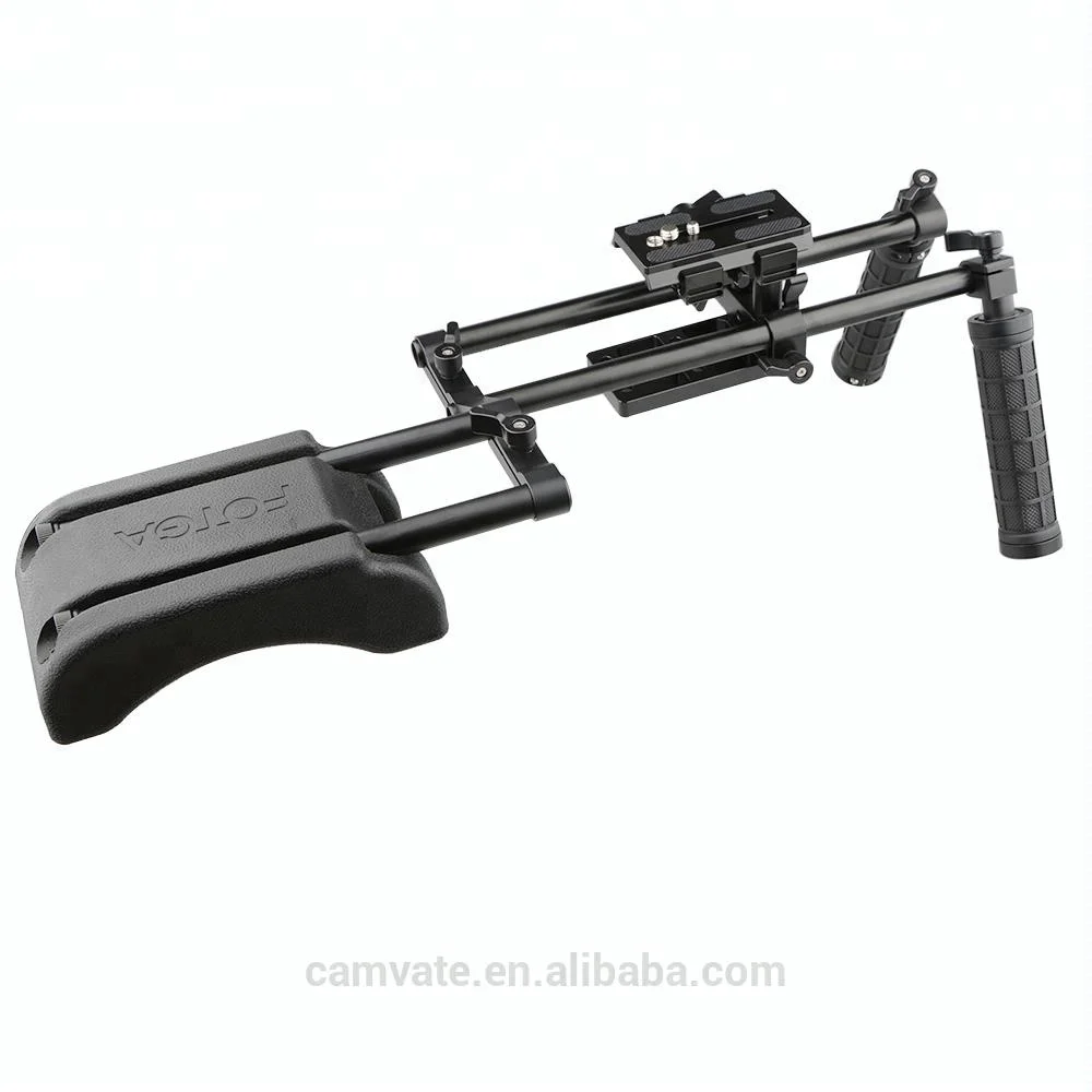 CAMVATE DSLR Shoulder Mount Support Rig Kit Handgrip for Pro DSLR Camera and other