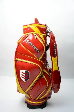 New Arrival Pu Leather Adult Mens Women Golf Bag Custom Embroidery Logo Golf Club Bag Golf Stand Bag