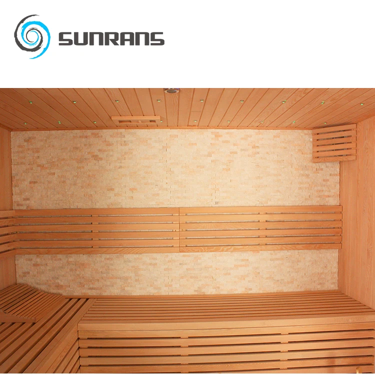 Sunrans New Economical Sauna Stove Infrared Sauna Room Outdoor Solid Wood 2 Person Dry Steam Sauna Room