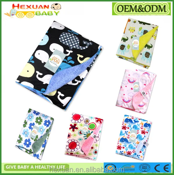 Baby Blanket Newborn Swaddle Coral Fleece Cartoon Double Layer Blankets Kids Envelope Stroller Wrap For Baby Bedding Blankets