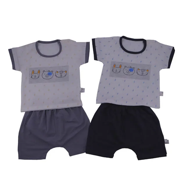 Оптовая продажа, одежда для маленьких мальчиков, летний комплект детской одежды, комплект детской одежды, хлопковая футболка с коротким рукавом + штаны