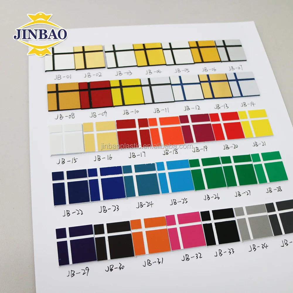 JINBAO 1.3mm thick abs double color plastic sheet for laser engrave