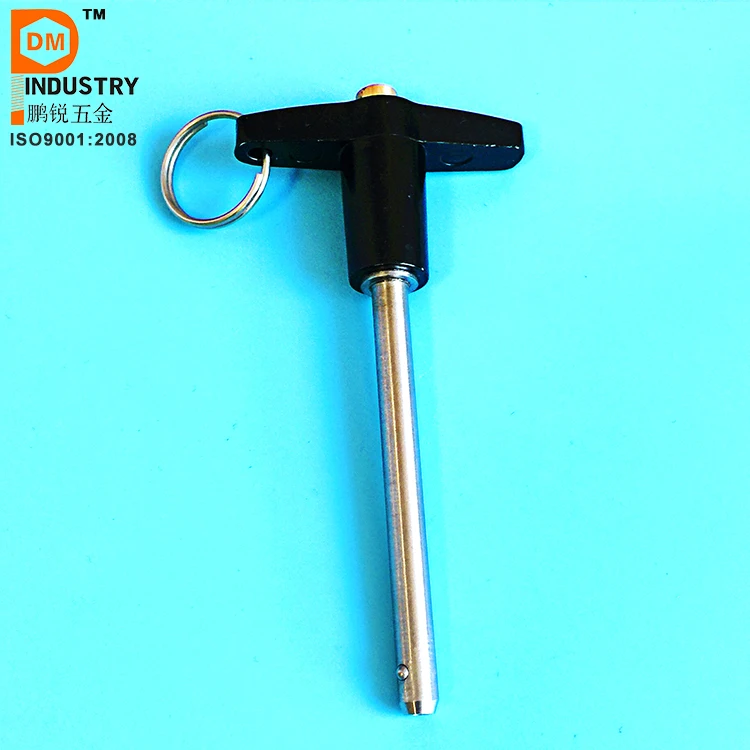 SS304 SS316 Push Button Ball Lock Pins T Handle Quick Release Locking Pin