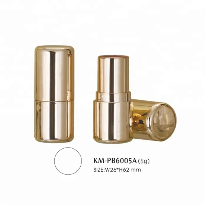 Customized Color Hot Stamping Empty Plastic Material Cosmetics Container Round Foundation Concealer Stick Tube